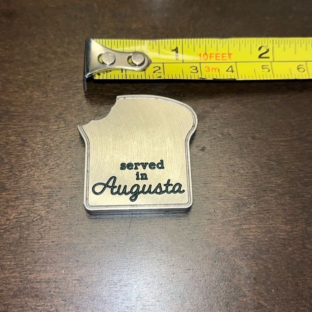 Augusta National Masters $1.50 Metal Pimento Sandwich Golf Ball Marker